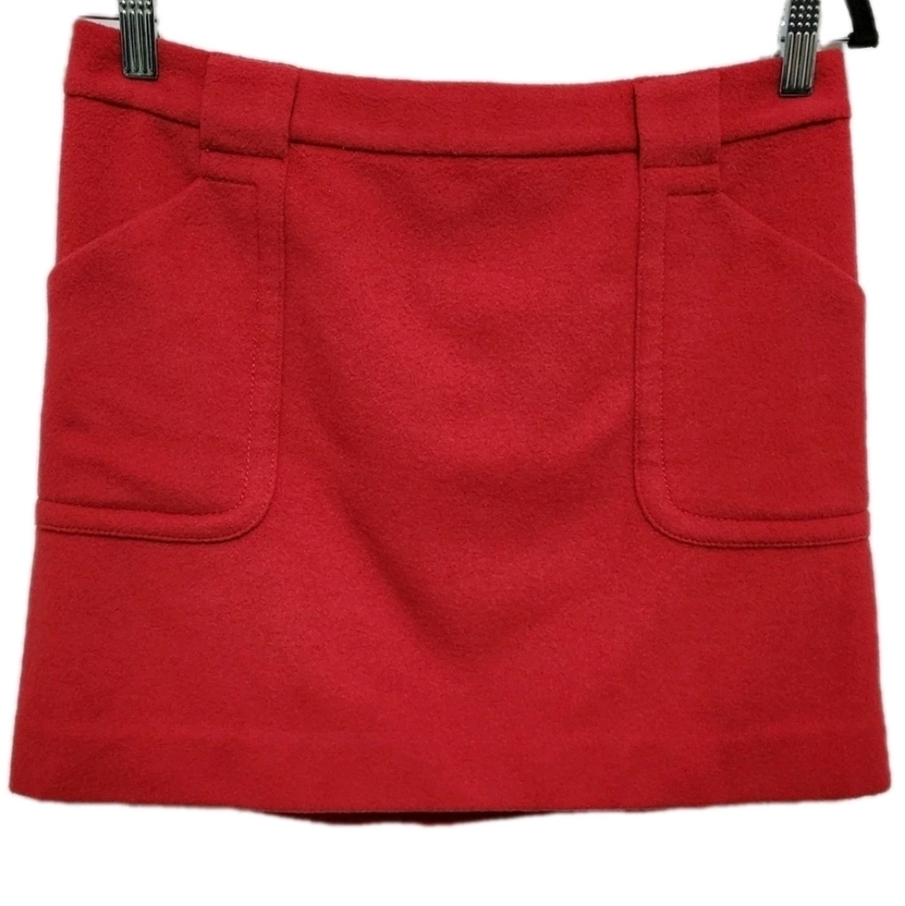 J. Crew Women's 4 Wool Blend Retro Lined Mini Skirt Y2K Rose Pink